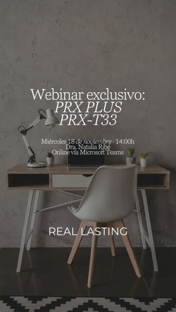 ✨ ¡𝗡𝘂𝗲𝘃𝗼 𝘄𝗲𝗯𝗶𝗻𝗮𝗿! ✨
🗓️ 𝟭𝟴 𝗱𝗲 𝗺𝗮𝗿𝘇𝗼 𝗱𝗲 𝟮𝟬𝟮𝟲 𝗮 𝗹𝗮𝘀 𝟭𝟰:𝟬𝟬 𝗵
💻 Webinar online, gratuito y con plazas limitadas
No te pierdas este webinar con 𝗹𝗮 𝗗𝗿𝗮. 𝗡𝗮𝘁à𝗹𝗶𝗮 𝗥𝗶𝗯é.
Descubre los conceptos avanzados de 𝗣𝗥𝗫 𝗣𝗟𝗨𝗦 𝘆 𝗣𝗥𝗫-𝗧𝟯𝟯, y conoce en profundidad sus diferencias, aplicaciones clínicas y cómo optimizar estos protocolos en tu consulta diaria para obtener los mejores resultados.
Una oportunidad única para actualizar tus conocimientos de la mano de una referente internacional con más de 25 años de trayectoria.
💫 No te pierdas esta oportunidad de llevar tus tratamientos al siguiente nivel.
📌 Contenido formativo dirigido únicamente a profesionales sanitarios.
¡𝗥𝗲𝘀𝗲𝗿𝘃𝗮 𝘆𝗮 𝘁𝘂 𝗽𝗹𝗮𝘇𝗮 𝘆 𝗮𝘀𝗲𝗴𝘂𝗿𝗮 𝘁𝘂 𝗽𝗮𝗿𝘁𝗶𝗰𝗶𝗽𝗮𝗰𝗶ó𝗻!
#Webinar #RealLasting #PRXT33 #PRXPLUS #Biorrevitalización #MedicinaEstética #FormaciónMédica #EstéticaAvanzada
