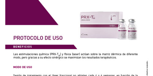 Protocolo combinado con láser fraccional no ablativo