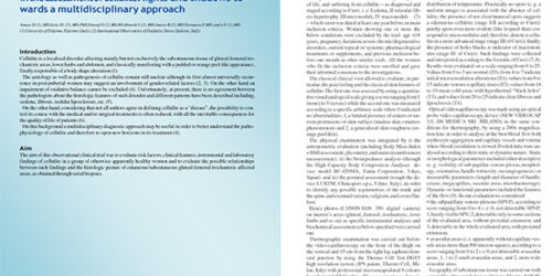 OXIDATIVE STRESS EVALUATION AND HISTOLOGICAL ANALYSIS in the assessment of cellulite